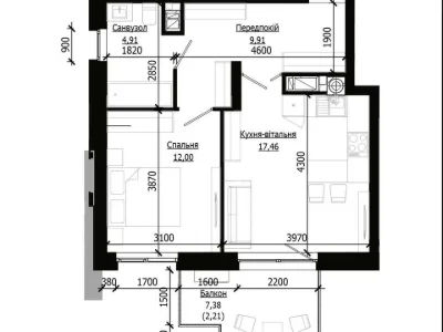 Apartment. Pilypa Orlyka Street, Lviv