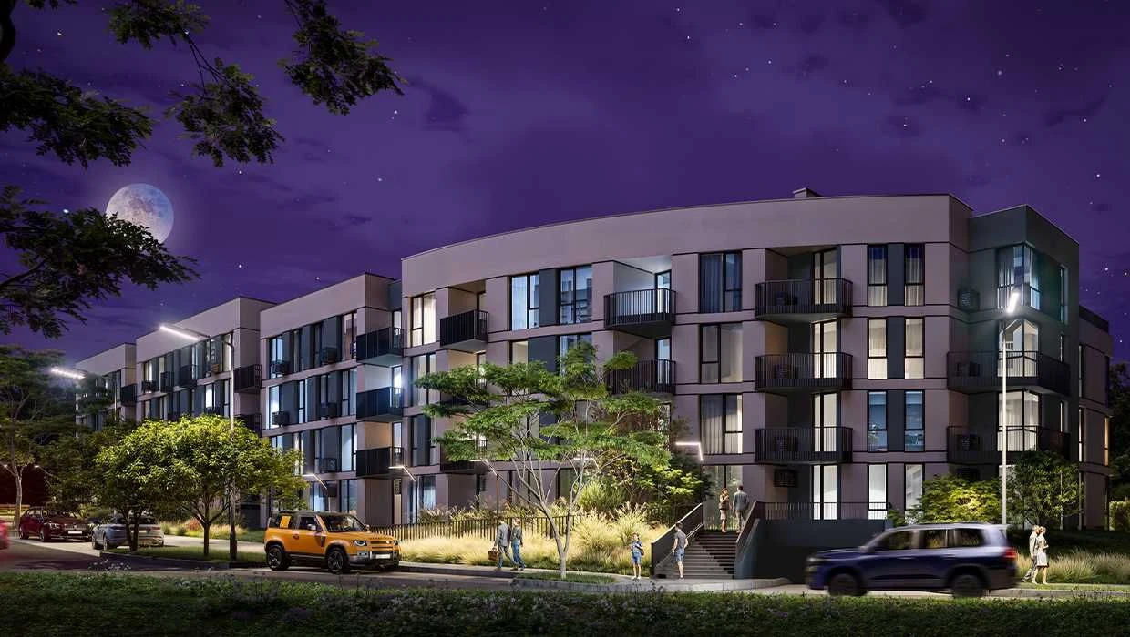 70 m². Two-room apartment in a complex with its own infrastructure and backup