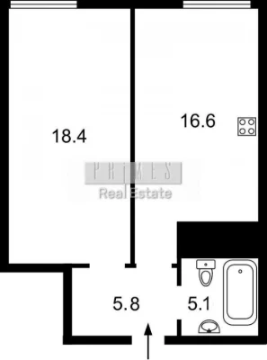 Продаж 1-к квартири з ремонтом та меблями, ЖК Nordica Reside