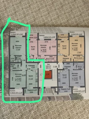 2-bedroom apartment for sale in a new building