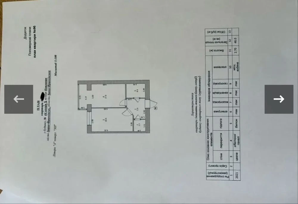 1-bedroom apartment for rent