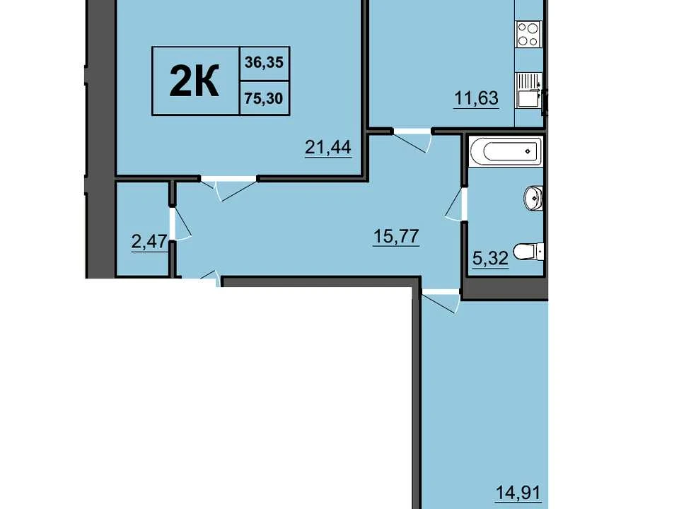 Apartment. Rivne, Olena Telyhy st.