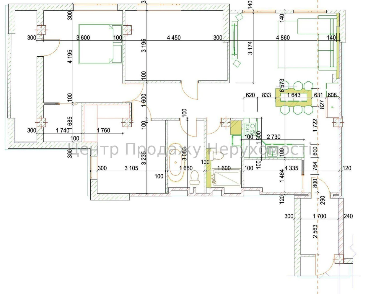 Продаж 3-кімн квартири, 96,08 м², 7/9 поверх, ЖК «Віконт», Київ