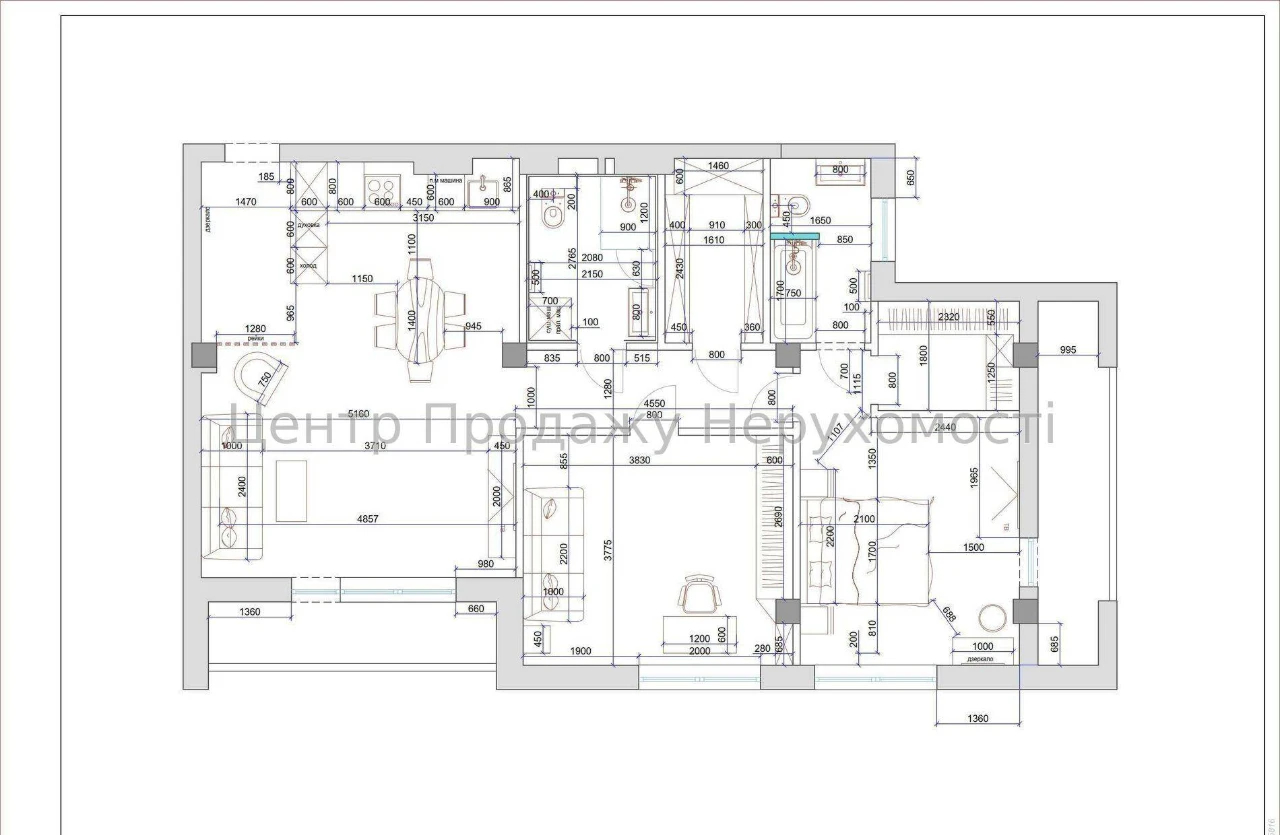 Продаж 3-кімн квартири, 96,08 м², 7/9 поверх, ЖК «Віконт», Київ