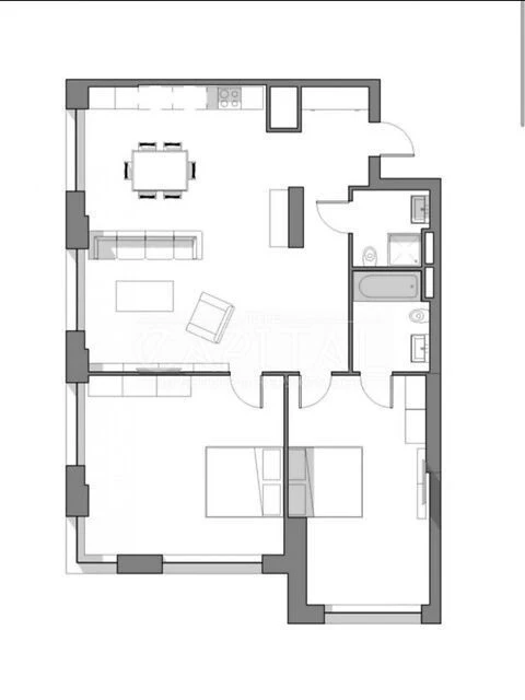 Sale of 3-room apartment 85 sq. m. on Staronavodnytska st. 42-44 •