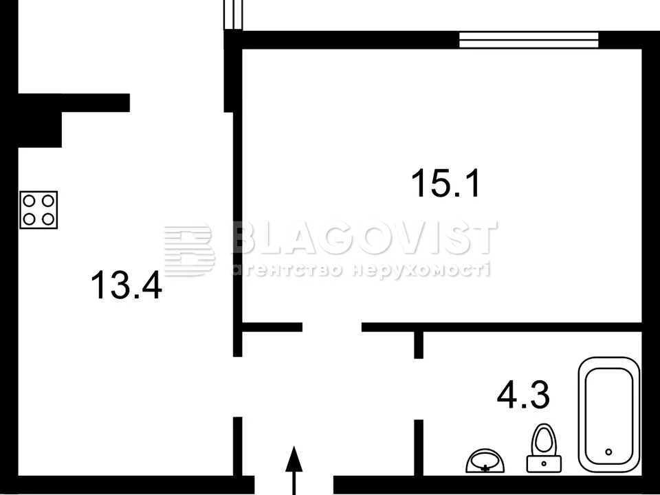 Apartment. Voloshkova st., Kyiv