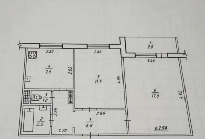 Sale of a 2-bedroom apartment on Лушпи Avenue (BC Berizka, 23 School)