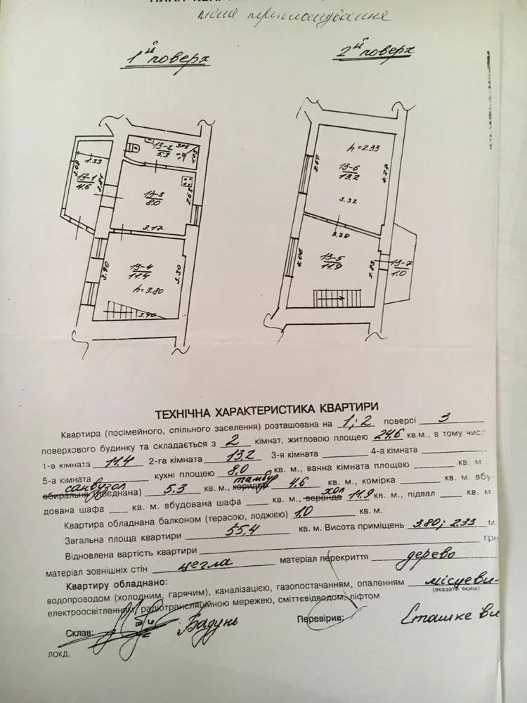 Sale of a 2-story apartment on St. Theodore Square, Center