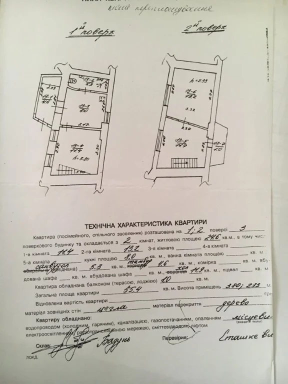 Sale of a 2-story apartment on St. Theodore Square, Center