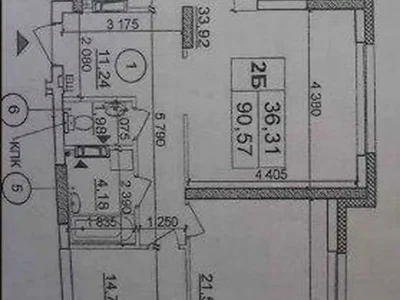 Продаж квартири 3-кімн. 90,57 м² 2/26 этажа