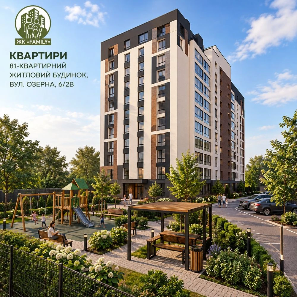 Продаж 1-кімнатного житлового комплексу FAMILY