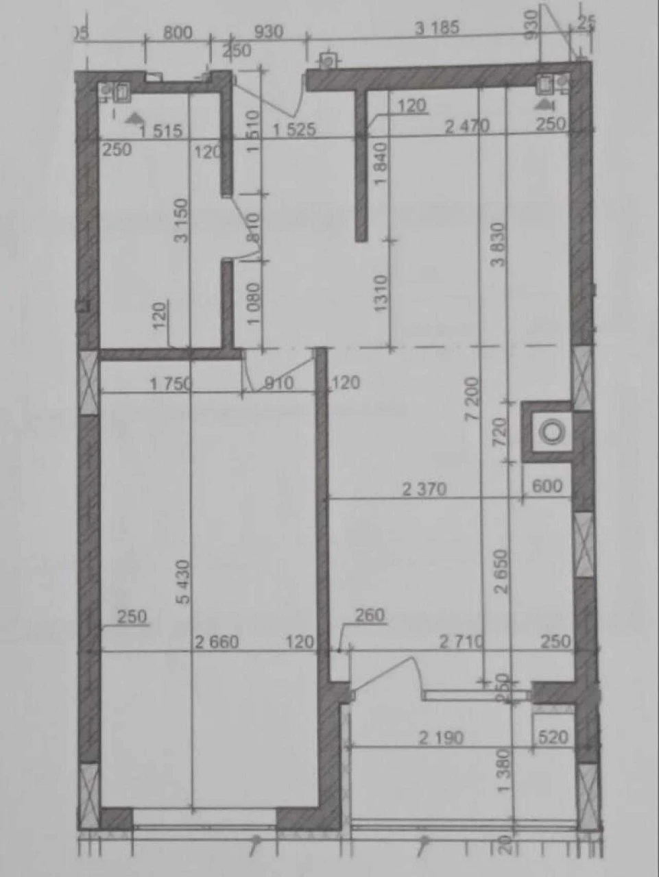 Sale of a 1-bedroom apartment in a new building, price lower than the developer's