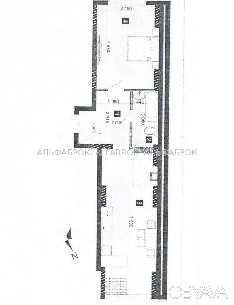 1-комнатная квартира, 50 м.кв.