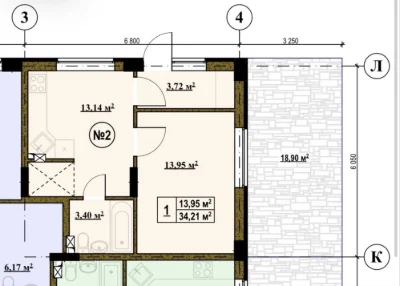 Selling apartment with private entrance and balcony!