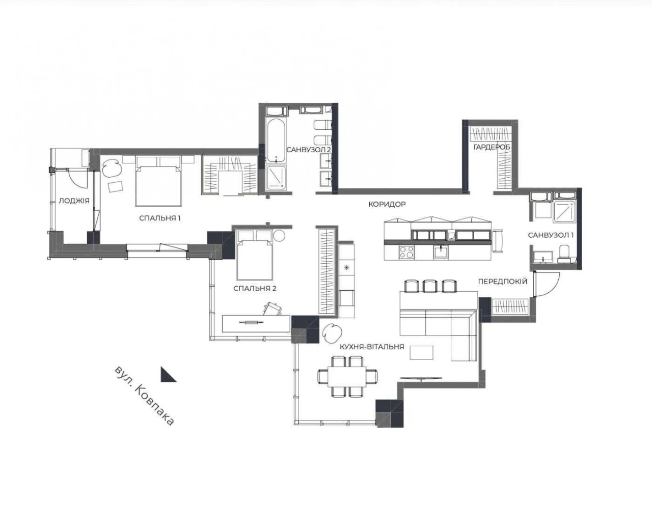 A136! Business-level complex! Underground parking!