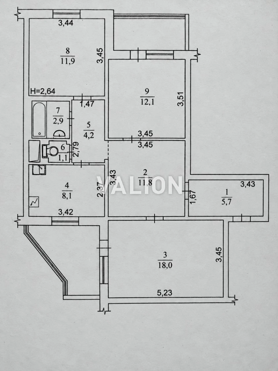 Продається 3-кімнатна квартира, 90 кв.м., вул. Чорнобильська, 21