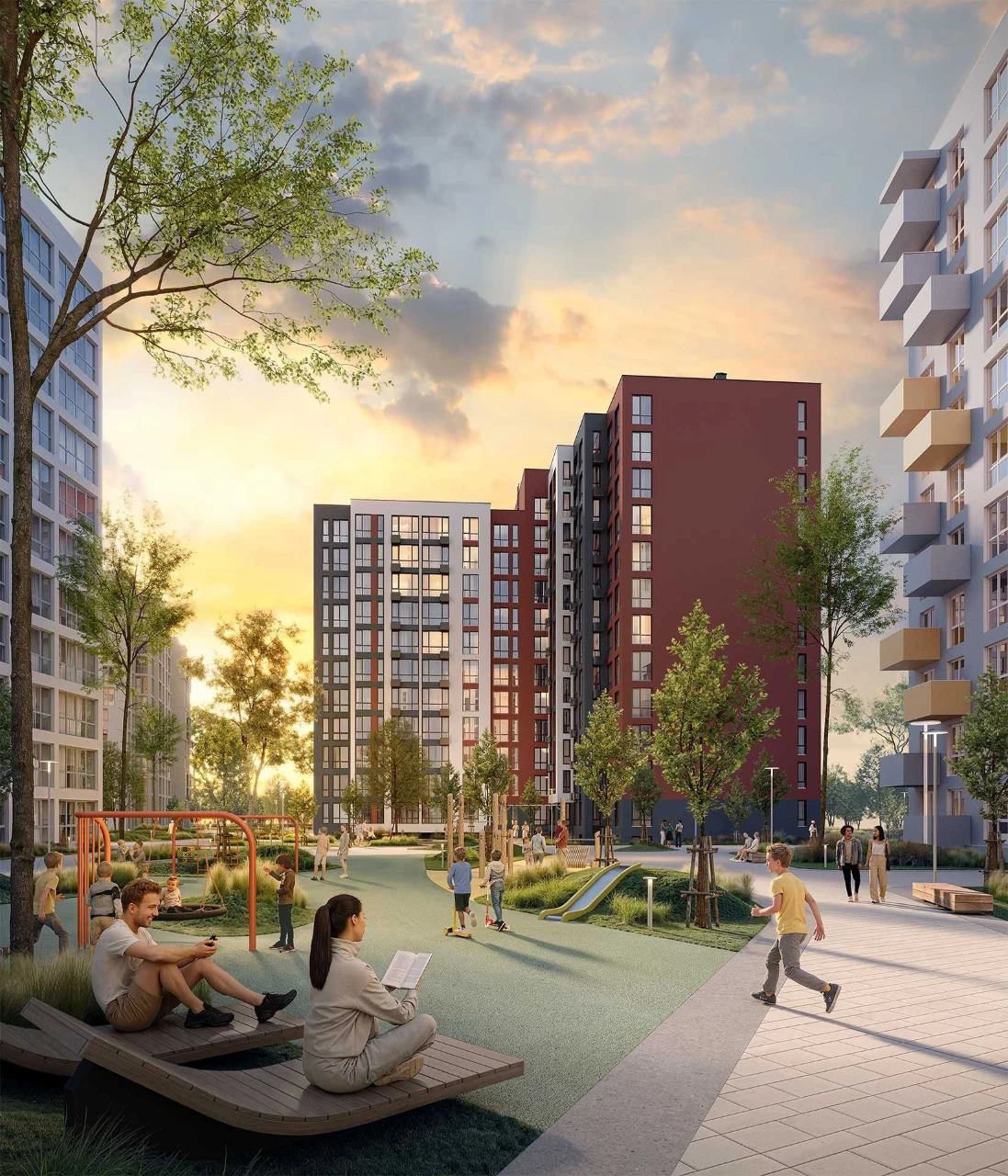 1-к квартира 43,15 м² у ЖК Evening від РІЕЛ, Львів ( БЕЗ КОМ