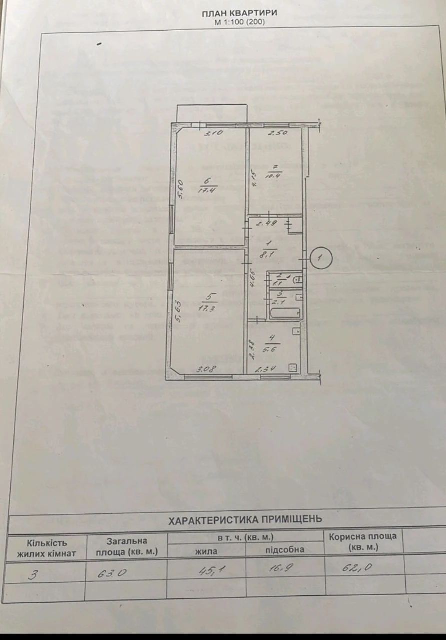 3 room apartment on Polish Street