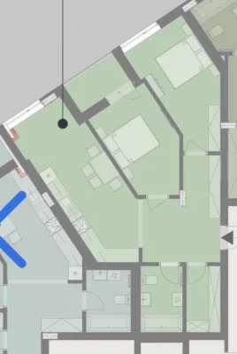 Двокімнатна з газом, ЖК Silver  One