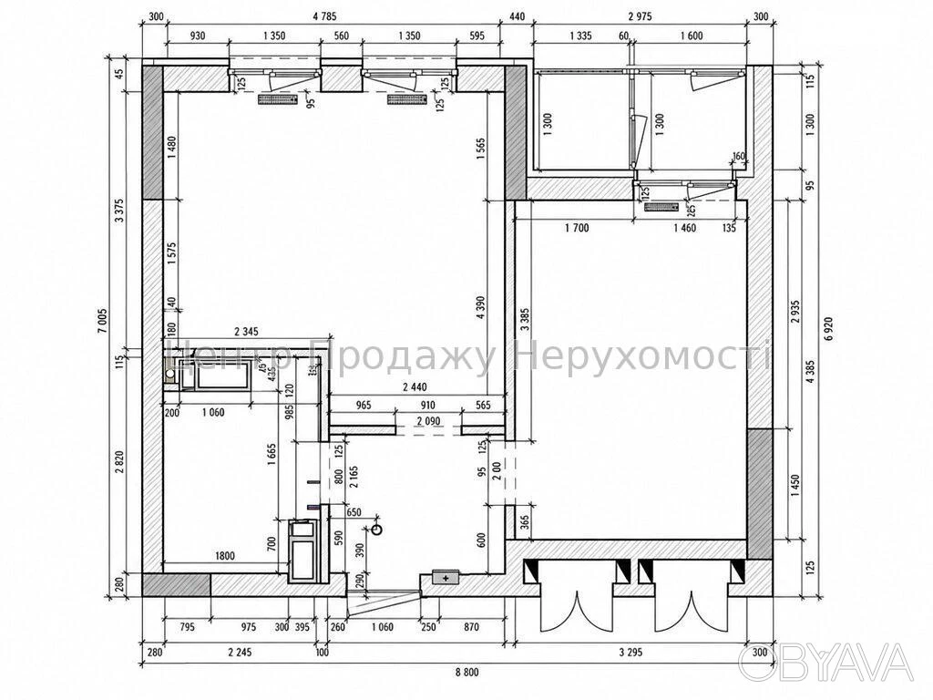 1-bedroom apartment, 46.5 sq m