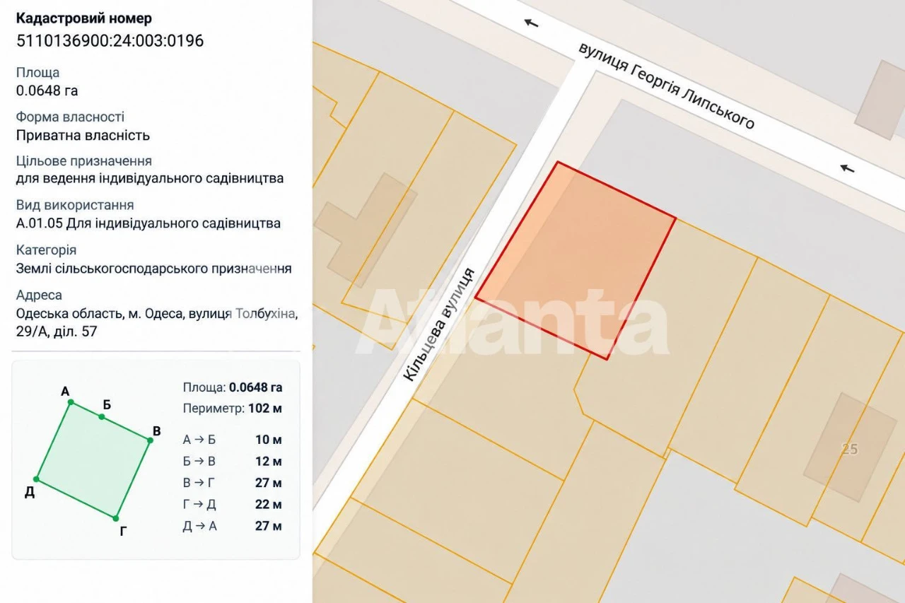 Продам участок земли возле ФОНТАНА, 9 станция, 6,5 сот, угло