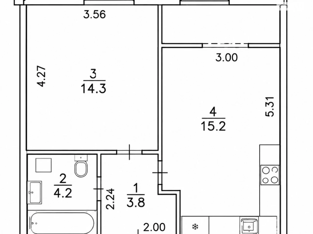 Apartment for Sale in Holosiiv