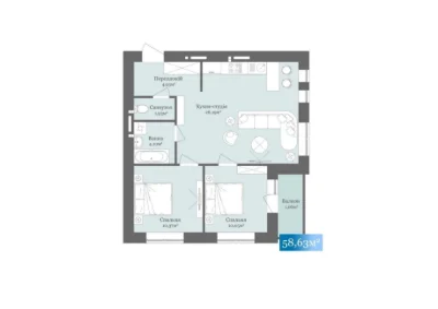 Продажа 2-комнатной квартиры в ЖК West Towers, Ужгород