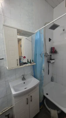 1-room apartment with central heating and own yard