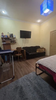 1-room apartment with central heating and own yard