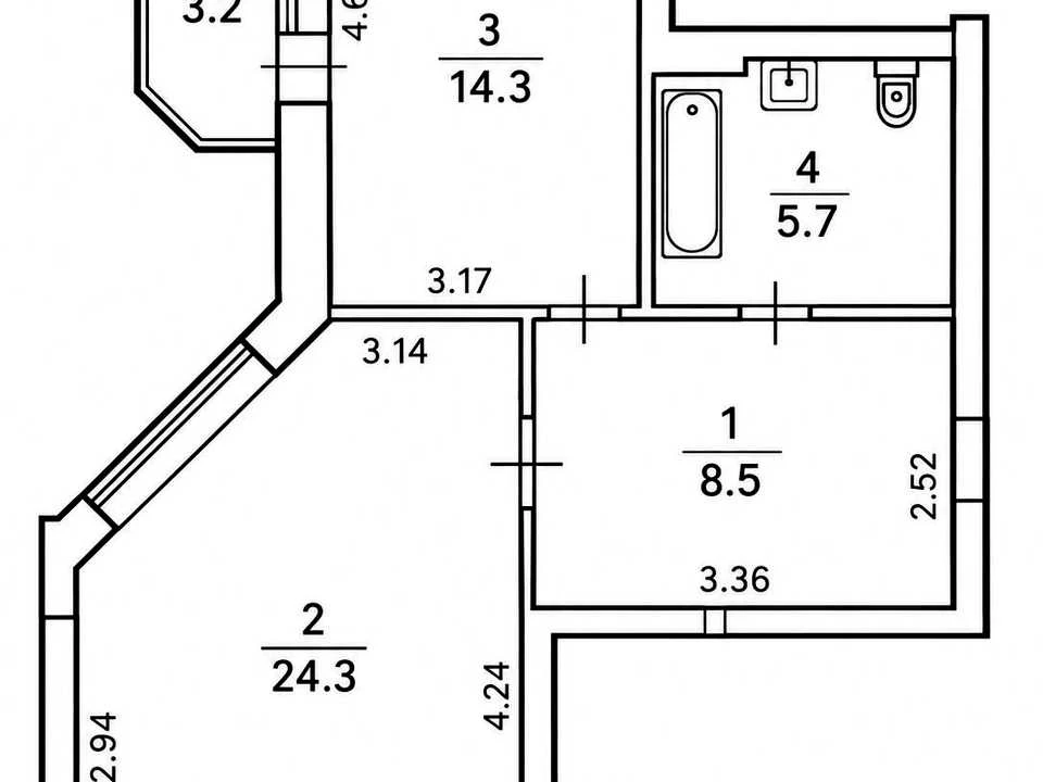 Apartment. Brestsky Prospekt, Kyiv