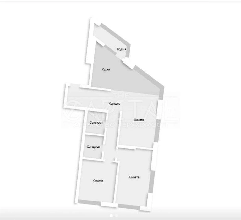 Sale of a unique apartment of 93 m² in a new residential complex