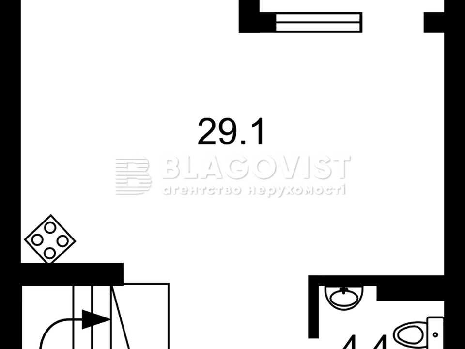 Apartment. Kyiv, Dniprovska naberezhna st.