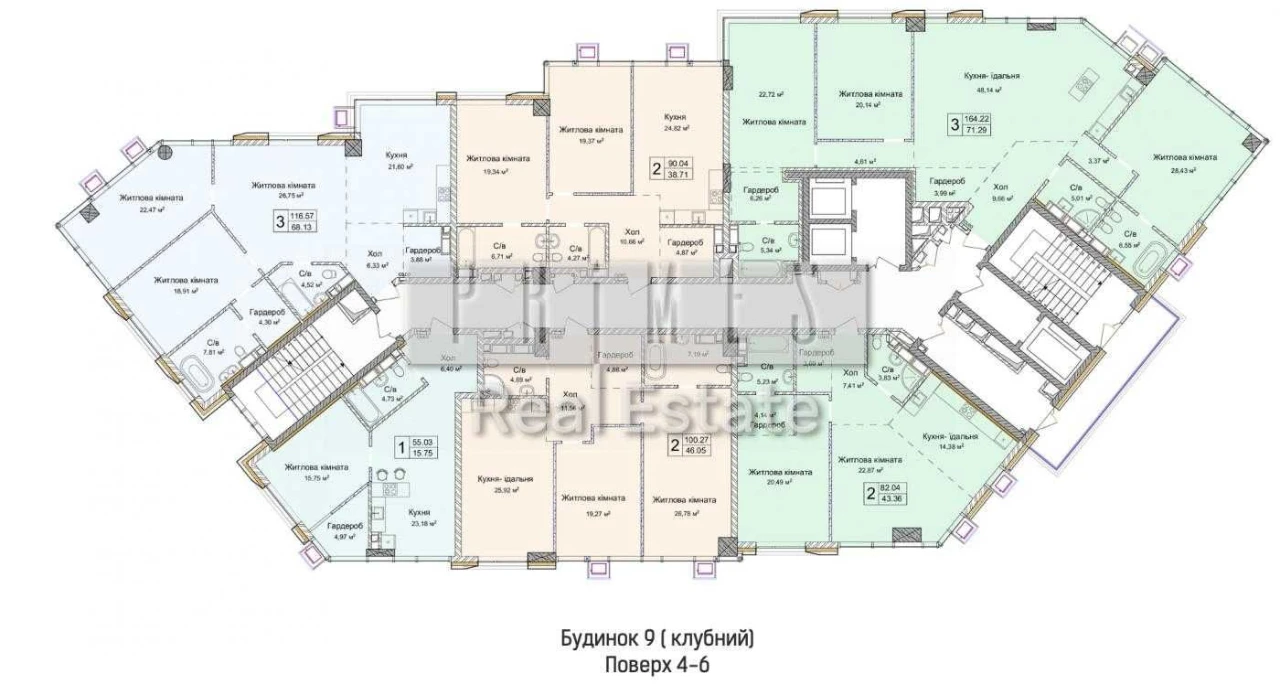 Sale of a 3-room apartment in the Novopechersky Lipki residential complex, Verkhovolyad, 7th floor