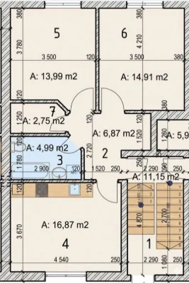 2-room apartment / Multifunctional layout / 2 balconies