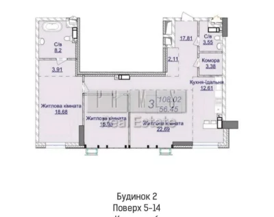 Sale of a 3-room apartment, ЖК «Novopecherski Lipky», 7