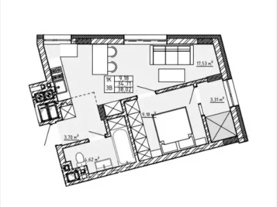 Apartment. Pilypa Orlyka Street, Lviv