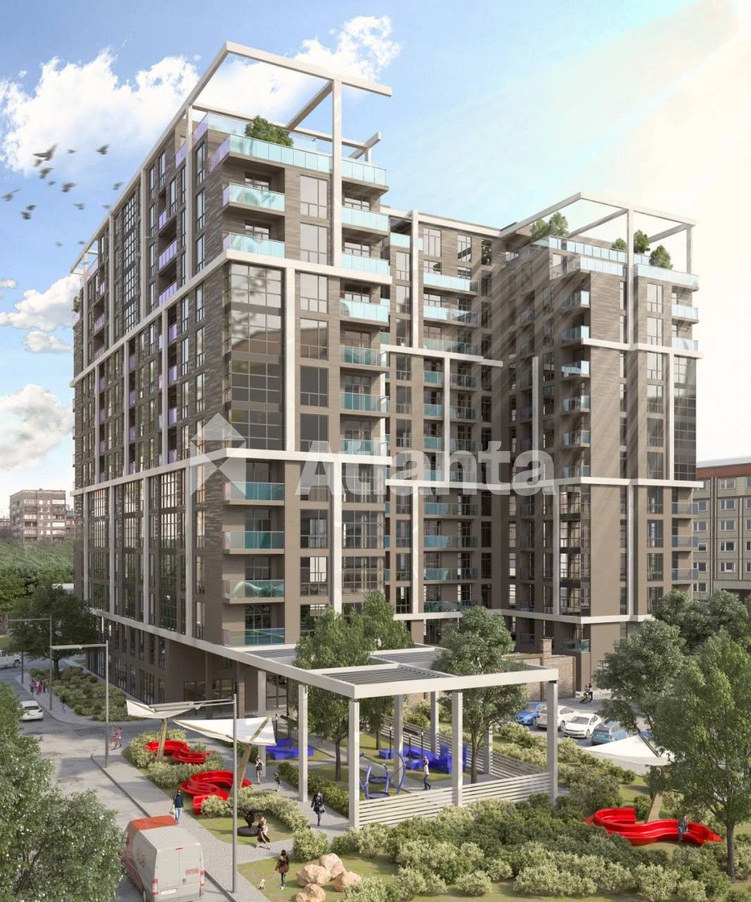 One-bedroom apartment in the "Prostranstvo na Geranovej" residential complex