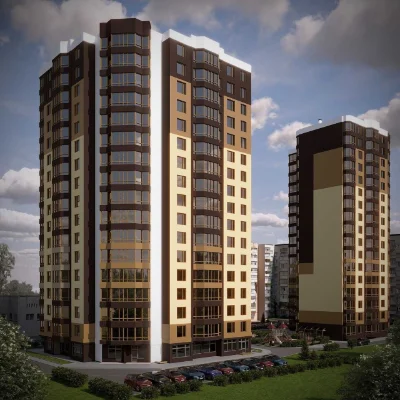 1-bedroom apartment 47.11 m² in the center of Cherkasy