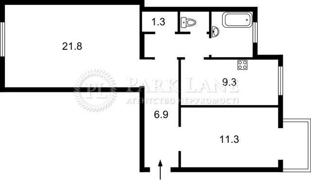 Lobanovsky Prospect, 2 rooms, Sevastopol Square, Air Force Square