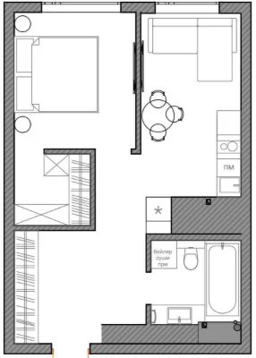 Sale of 1-bedroom apartment in the Metropolis residential complex, Akademika Zabolotnogo Street