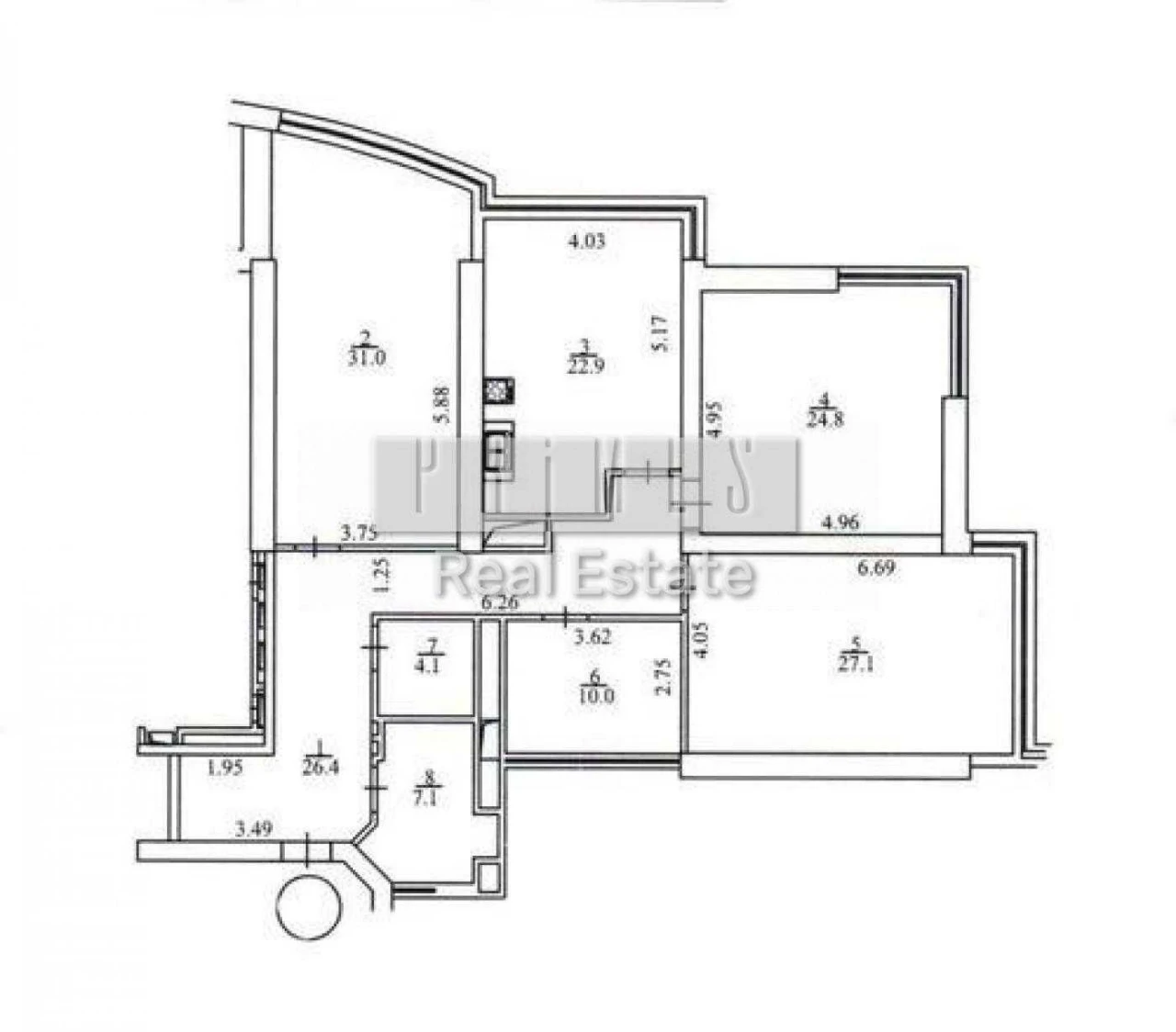 Sale of a 4-room apartment with renovation, Klovsky Uzviz 7, "Carnegie" Residence