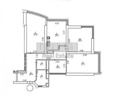 Sale of a 4-room apartment with renovation, Klovsky Uzviz 7, "Carnegie" Residence