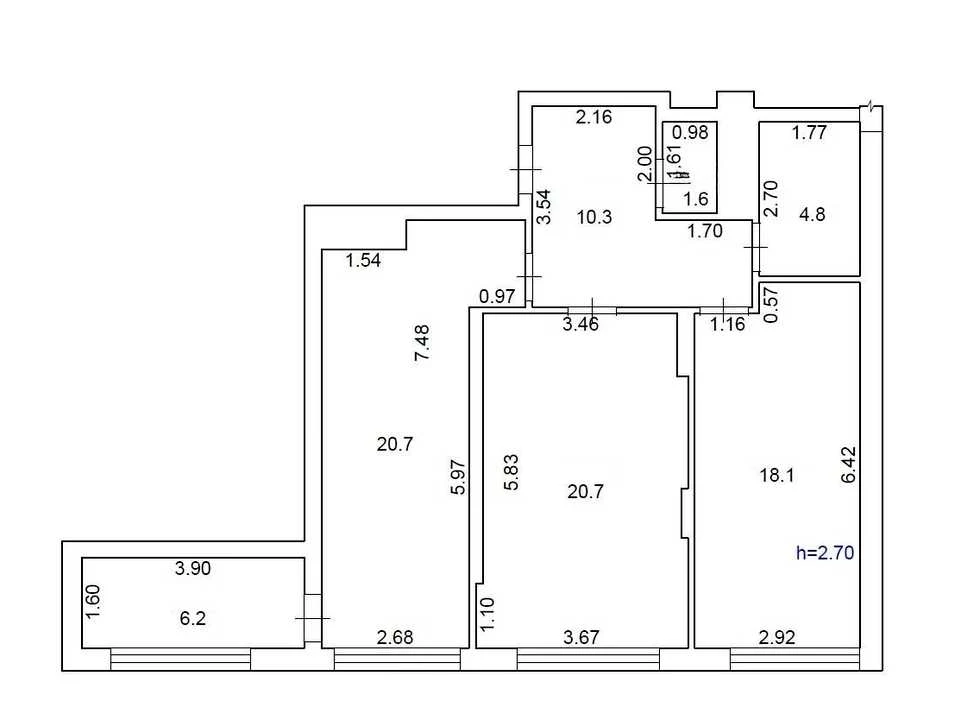 Apartment. Zamarsitnivska Street, Lviv
