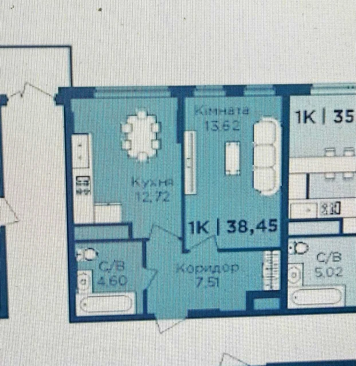 1-bedroom apartment for sale