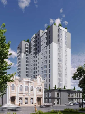1-bedroom apartment 35.74 m² in the HEART | ЖК «Dom na Hrushvsky»