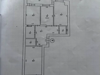 Продажа квартиры 3-комнатной, 77,7 м² на 3-м этаже.