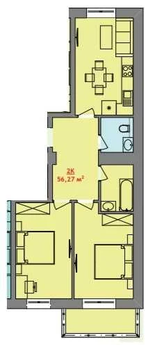 Apartment for sale, center location, installment payment possible.