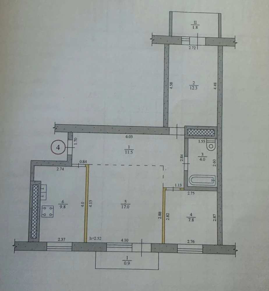 Продается 3-комнатная квартира, ул. Тополина, 13