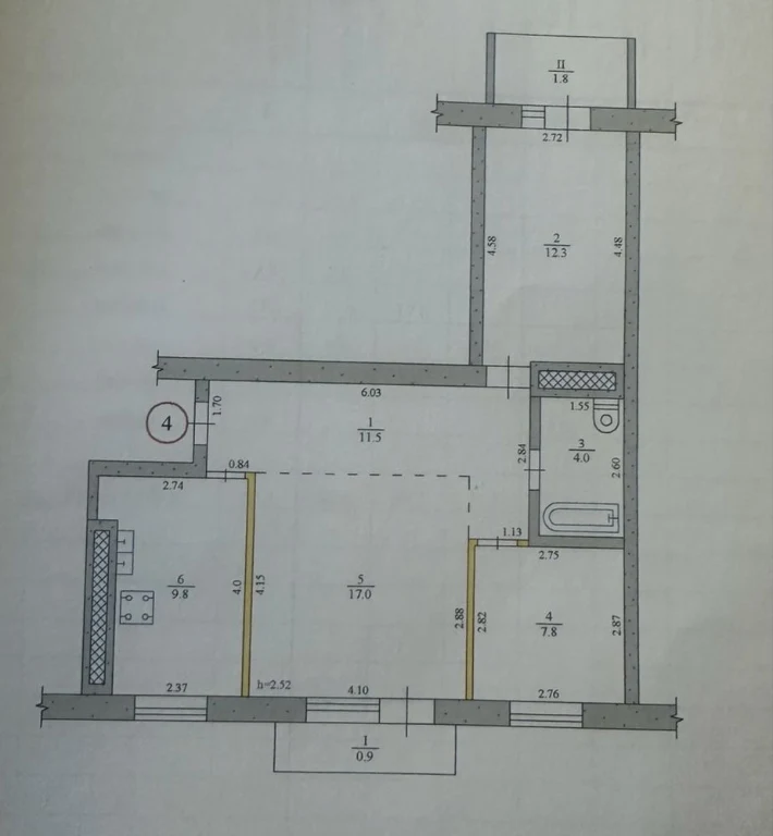 Продается 3-комнатная квартира, ул. Тополина, 13