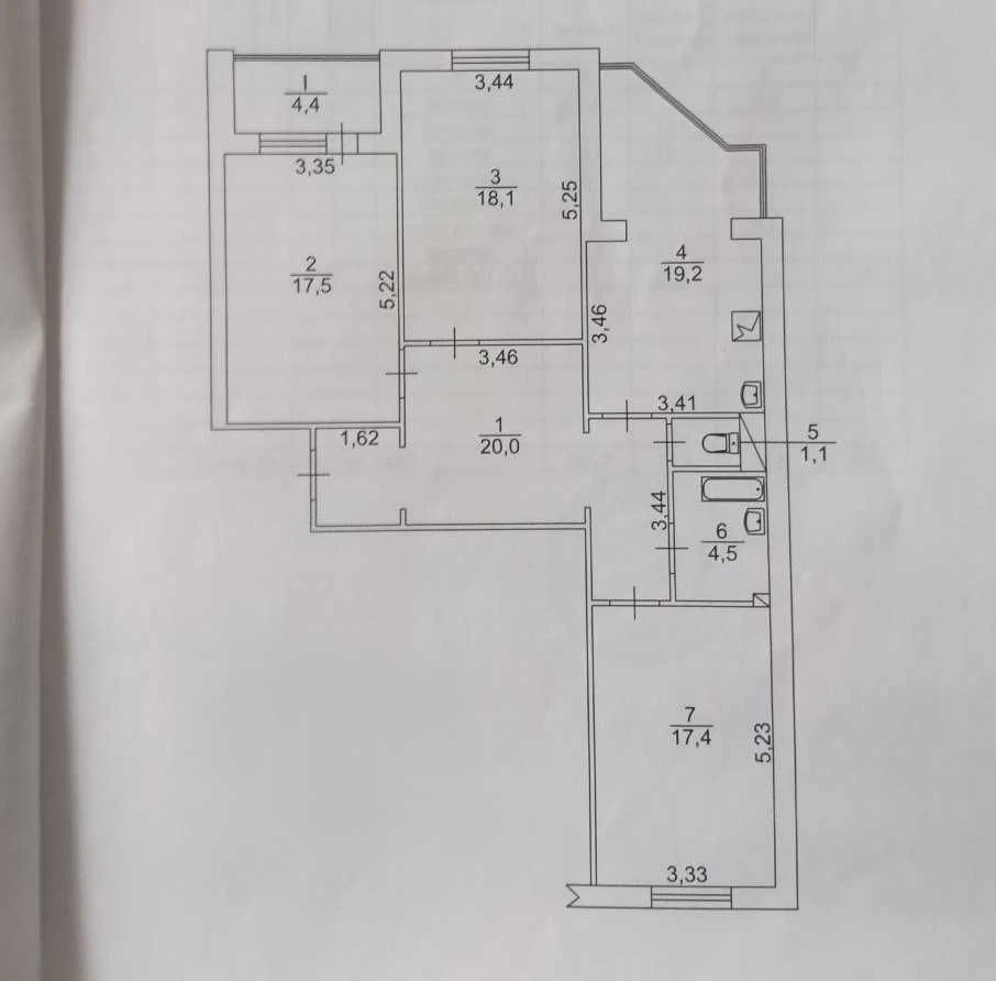 Sale of a 3-room apartment 102 m² at Liskivska St, 28A